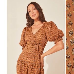 NWOT Daughters of India Zuri Wrap Dress Sz M